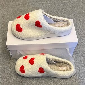 MIA Cream Fuzzy Slippers